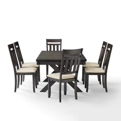 Crosley Hayden 98 Inch 7pc Dining Set Slate - KF13029SL - The Home Selection
