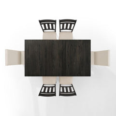 Crosley Hayden 98 Inch 7pc Dining Set Slate - KF13077SL - The Home Selection