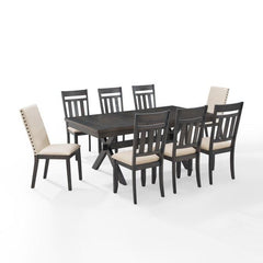 Crosley Hayden 98 Inch 9pc Dining Set Slate - KF13072SL - The Home Selection