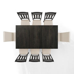 Crosley Hayden 98 Inch 9pc Dining Set Slate - KF13072SL - The Home Selection