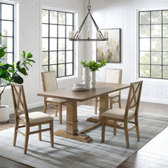 Crosley Joanna 126 Inch 5pc Dining Set - KF13065 - The Home Selection