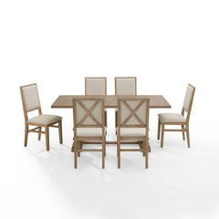 Crosley Joanna 126 Inch 7pc Dining Set - KF13067 - The Home Selection