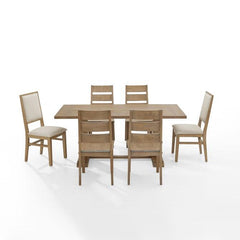 Crosley Joanna 126 Inch 7pc Dining Set - KF13070 - The Home Selection