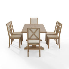 Crosley Joanna 126 Inch 7pc Dining Set - KF13070 - The Home Selection