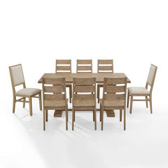 Crosley Joanna 126 Inch 9pc Dining Set - KF13071 - The Home Selection