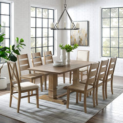 Crosley Joanna 126 Inch 9pc Dining Set - KF13071 - The Home Selection