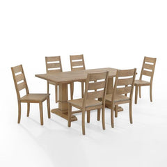 Crosley Joanna 128 Inch 7pc Dining Set - KF13066 - The Home Selection