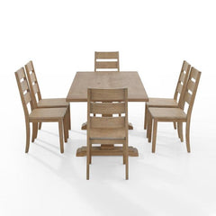Crosley Joanna 128 Inch 7pc Dining Set - KF13066 - The Home Selection