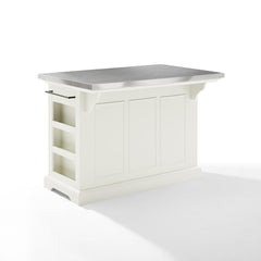Crosley Julia 50 Inch Stainless Steel Top Kitchen Island - KF30025A - The Home Selection