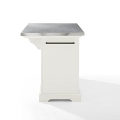 Crosley Julia 50 Inch Stainless Steel Top Kitchen Island - KF30025A - The Home Selection