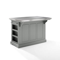 Crosley Julia 50 Inch Stainless Steel Top Kitchen Island - KF30025A - The Home Selection