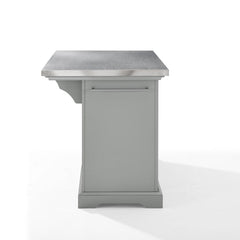 Crosley Julia 50 Inch Stainless Steel Top Kitchen Island - KF30025A - The Home Selection