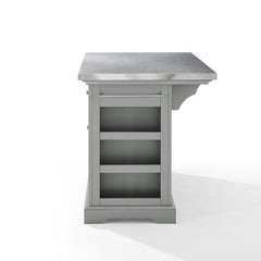 Crosley Julia 50 Inch Stainless Steel Top Kitchen Island - KF30025A - The Home Selection