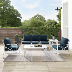 Crosley Kaplan 147 Inch 5pc Outdoor Metal Sofa Set - KO60032 - The Home Selection