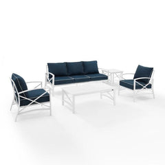 Crosley Kaplan 147 Inch 5pc Outdoor Metal Sofa Set - KO60032 - The Home Selection