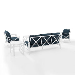 Crosley Kaplan 147 Inch 5pc Outdoor Metal Sofa Set - KO60032 - The Home Selection