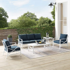 Crosley Kaplan 147 Inch 5pc Outdoor Metal Sofa Set - KO60032 - The Home Selection