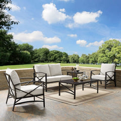 Crosley Kaplan 156.50 Inch 5pc Outdoor Metal Conversation Set - KO60015BZ - The Home Selection