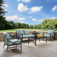 Crosley Kaplan 164 Inch 6pc Outdoor Metal Conversation Set - KO60017 - The Home Selection