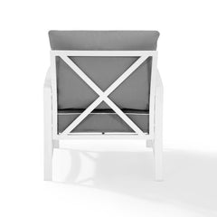 Crosley Kaplan 29 Inch Outdoor Metal Armchair - KO60007 - The Home Selection