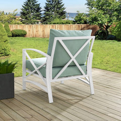 Crosley Kaplan 29 Inch Outdoor Metal Armchair - KO60007 - The Home Selection