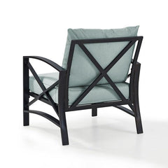 Crosley Kaplan 29 Inch Outdoor Metal Armchair - KO60007 - The Home Selection