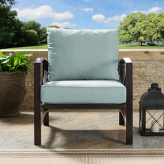 Crosley Kaplan 29 Inch Outdoor Metal Armchair - KO60007 - The Home Selection