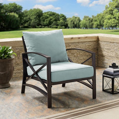 Crosley Kaplan 29 Inch Outdoor Metal Armchair - KO60007 - The Home Selection