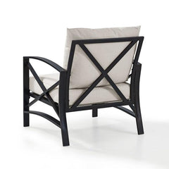 Crosley Kaplan 29 Inch Outdoor Metal Armchair - KO60007 - The Home Selection