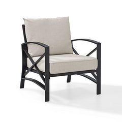 Crosley Kaplan 29 Inch Outdoor Metal Armchair - KO60007 - The Home Selection