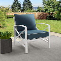 Crosley Kaplan 29 Inch Outdoor Metal Armchair - KO60007 - The Home Selection