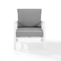 Crosley Kaplan 29 Inch Outdoor Metal Armchair - KO60007 - The Home Selection