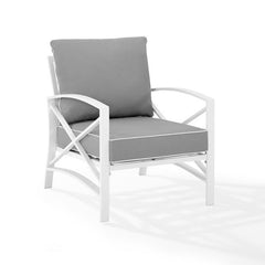 Crosley Kaplan 29 Inch Outdoor Metal Armchair - KO60007 - The Home Selection