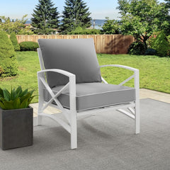 Crosley Kaplan 29 Inch Outdoor Metal Armchair - KO60007 - The Home Selection
