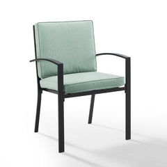 Crosley Kaplan 2pc Outdoor Metal Dining Chair Set - KO60025BZ - The Home Selection
