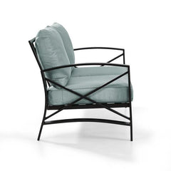 Crosley Kaplan 54 Inch Outdoor Metal Loveseat - KO60008 - The Home Selection