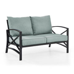 Crosley Kaplan 54 Inch Outdoor Metal Loveseat - KO60008 - The Home Selection