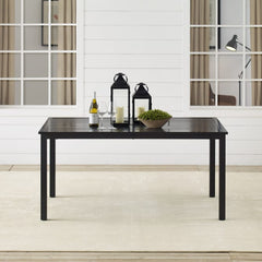 Crosley Kaplan 60 Inch Outdoor Metal Dining Table Oil-Rubbed Bronze - CO6215-BZ - The Home Selection