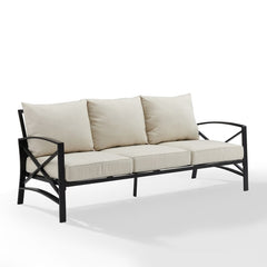 Crosley Kaplan 79 Inch Outdoor Metal Sofa - KO60027 - The Home Selection