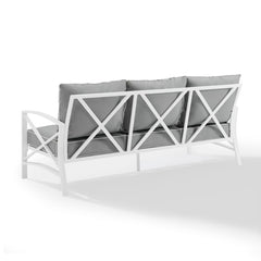 Crosley Kaplan 79 Inch Outdoor Metal Sofa - KO60027 - The Home Selection