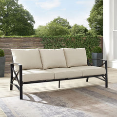 Crosley Kaplan 79 Inch Outdoor Metal Sofa - KO60027 - The Home Selection