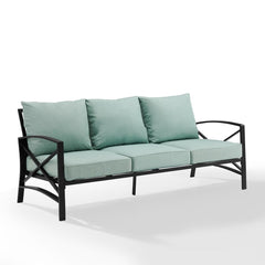 Crosley Kaplan 79 Inch Outdoor Metal Sofa - KO60027 - The Home Selection