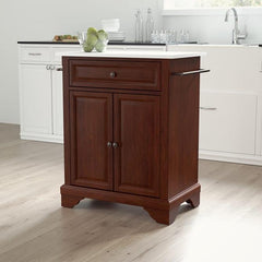 Crosley Lafayette 31 Inch Granite Top Portable Kitchen Island/Cart - KF30020B - The Home Selection