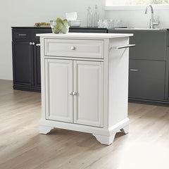 Crosley Lafayette 31 Inch Granite Top Portable Kitchen Island/Cart - KF30020B - The Home Selection