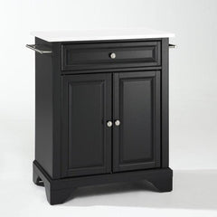 Crosley Lafayette 31 Inch Granite Top Portable Kitchen Island/Cart - KF30020B - The Home Selection