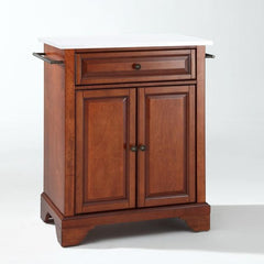 Crosley Lafayette 31 Inch Granite Top Portable Kitchen Island/Cart - KF30020B - The Home Selection