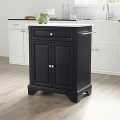 Crosley Lafayette 31 Inch Granite Top Portable Kitchen Island/Cart - KF30020B - The Home Selection