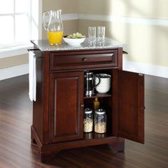 Crosley Lafayette 31 Inch Granite Top Portable Kitchen Island/Cart - KF30023B - The Home Selection
