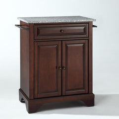 Crosley Lafayette 31 Inch Granite Top Portable Kitchen Island/Cart - KF30023B - The Home Selection