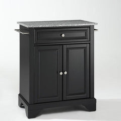 Crosley Lafayette 31 Inch Granite Top Portable Kitchen Island/Cart - KF30023B - The Home Selection